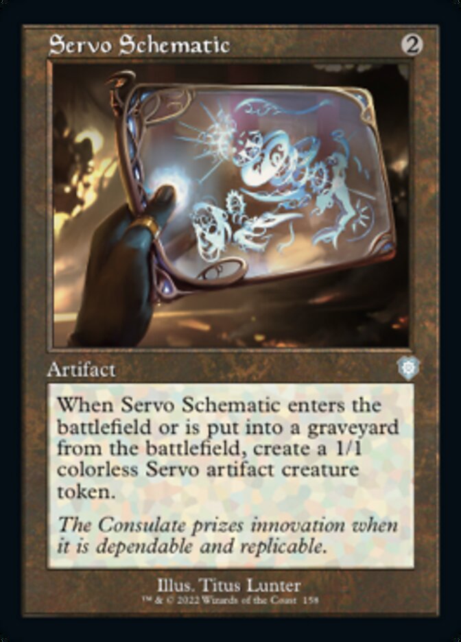 Servo Schematic (Retro) [The Brothers' War Commander] | Devastation Store