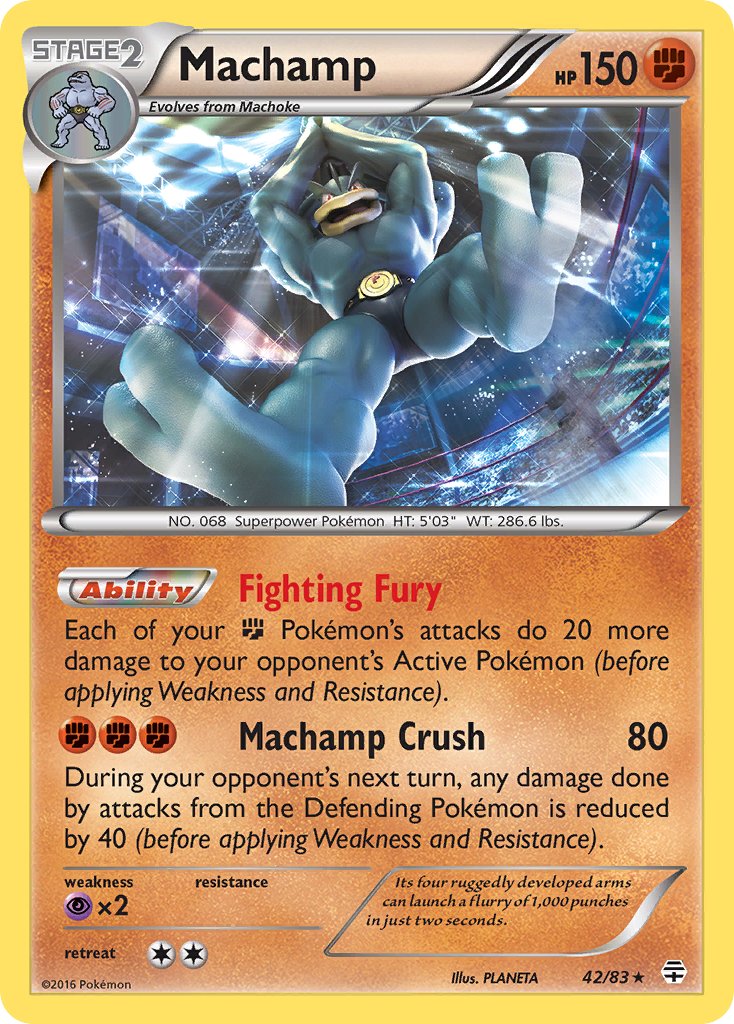 Machamp (42/83) (Theme Deck Exclusive) [XY: Furious Fists] | Devastation Store