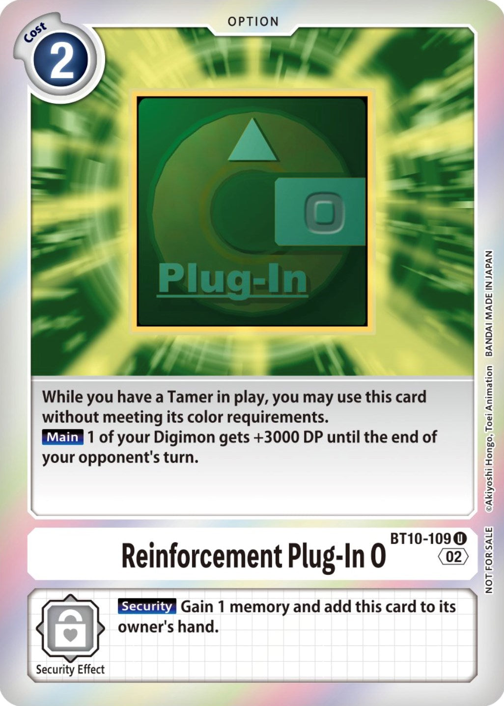 Reinforcement Plug-In 0 [BT10-109] (Event Pack 4) [Xros Encounter Promos] | Devastation Store