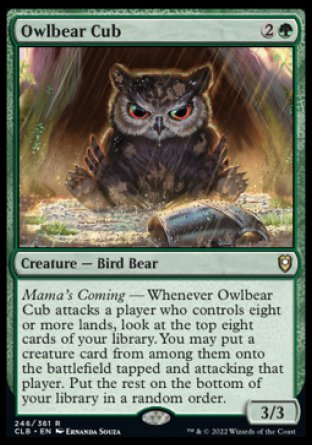 Owlbear Cub [Commander Legends: Battle for Baldur's Gate] | Devastation Store