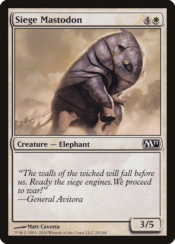 Siege Mastodon [Magic 2011] - Devastation Store | Devastation Store