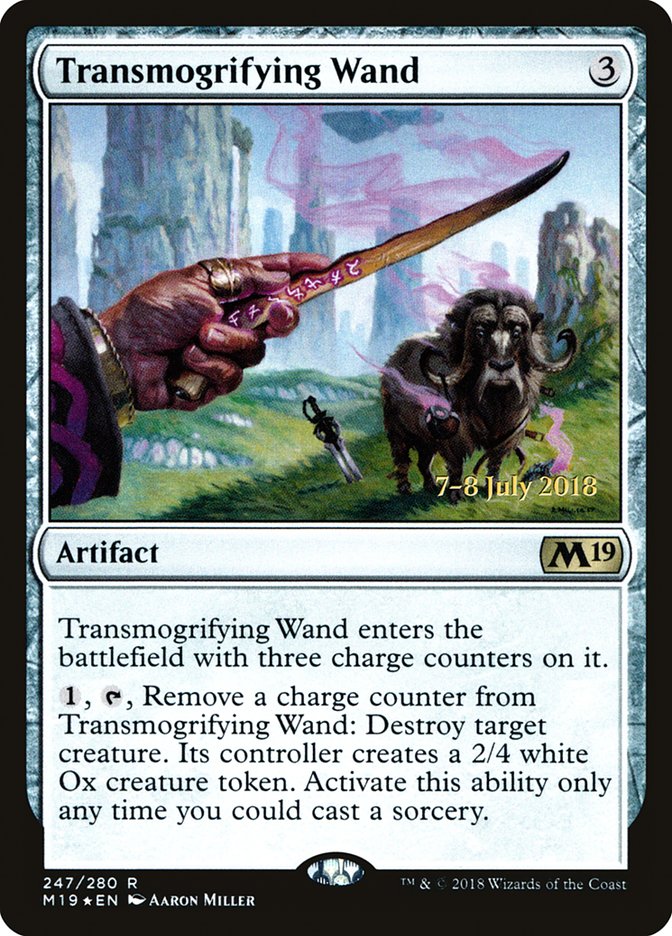 Transmogrifying Wand  [Core Set 2019 Prerelease Promos] - Devastation Store | Devastation Store