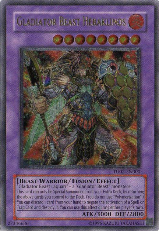 Gladiator Beast Heraklinos [TU02-EN000] Ultimate Rare | Devastation Store