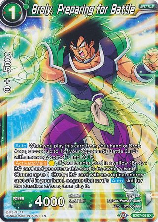 Broly, Preparing for Battle [EX07-06] | Devastation Store