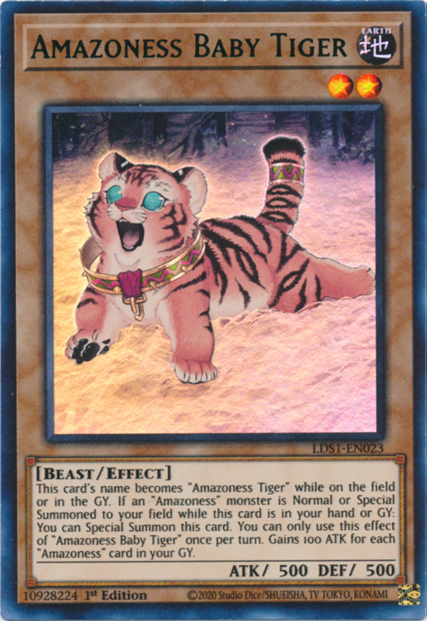 Amazoness Baby Tiger (Green) [LDS1-EN023] Ultra Rare | Devastation Store