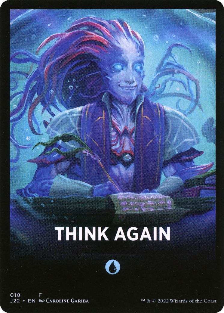 Think Again Theme Card [Jumpstart 2022 Front Cards] | Devastation Store