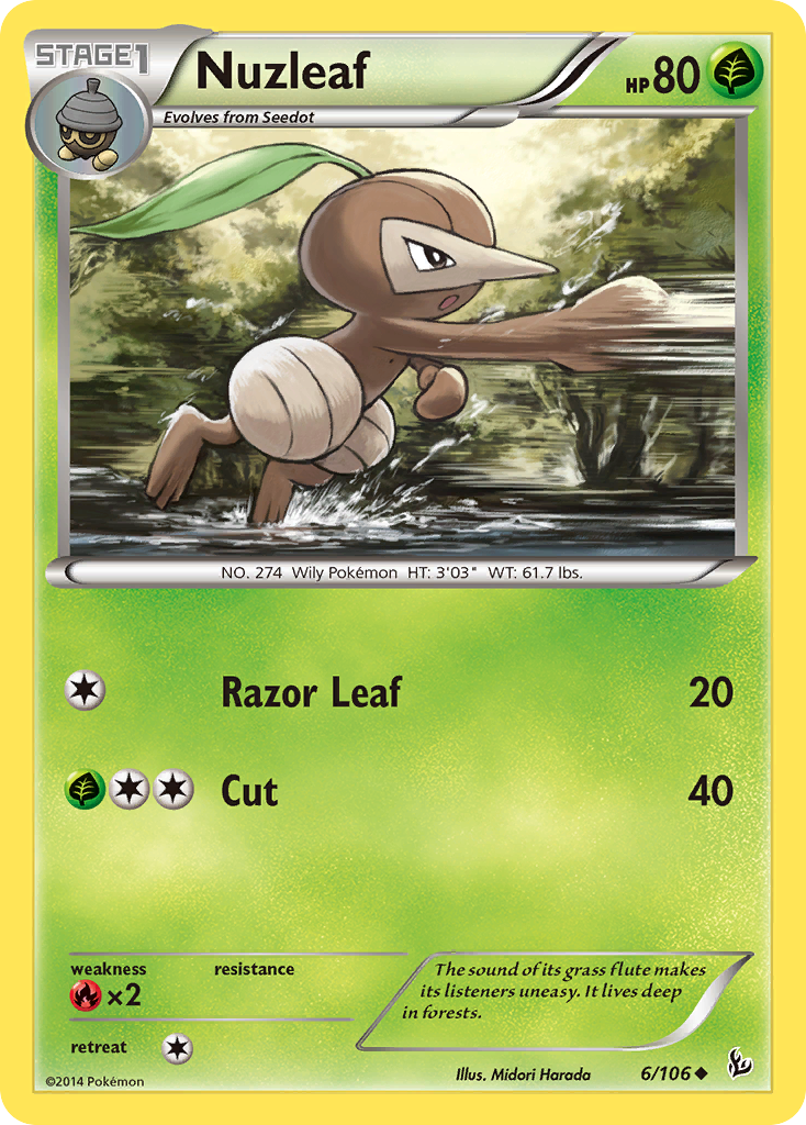 Nuzleaf (6/106) [XY: Flashfire] | Devastation Store