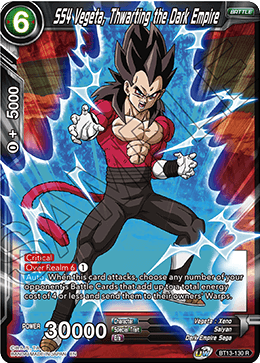 SS4 Vegeta, Thwarting the Dark Empire (Rare) [BT13-130] | Devastation Store