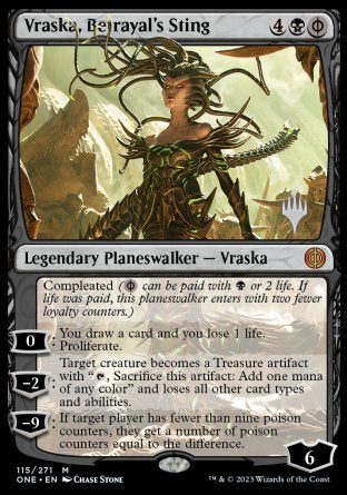 Vraska, Betrayal's Sting (Promo Pack) [Phyrexia: All Will Be One Promos] | Devastation Store