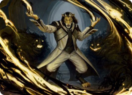 Leonin Lightscribe Art Card [Strixhaven: School of Mages Art Series] | Devastation Store