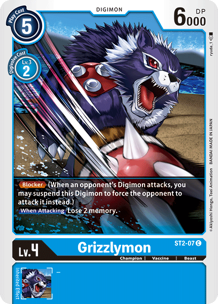 Grizzlymon [ST2-07] [Starter Deck: Cocytus Blue] | Devastation Store