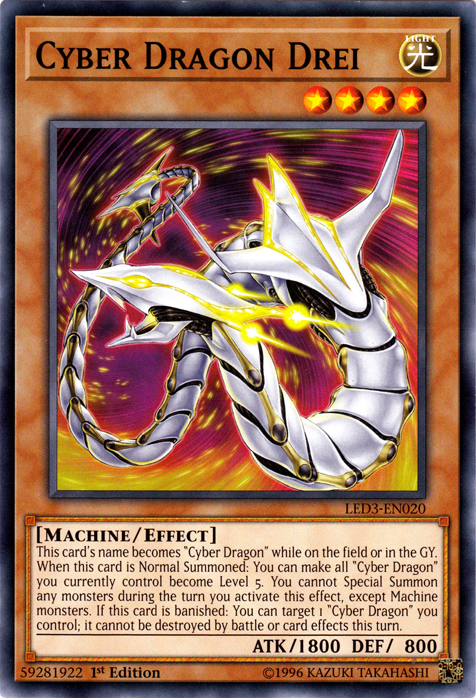 Cyber Dragon Drei [LED3-EN020] Common | Devastation Store