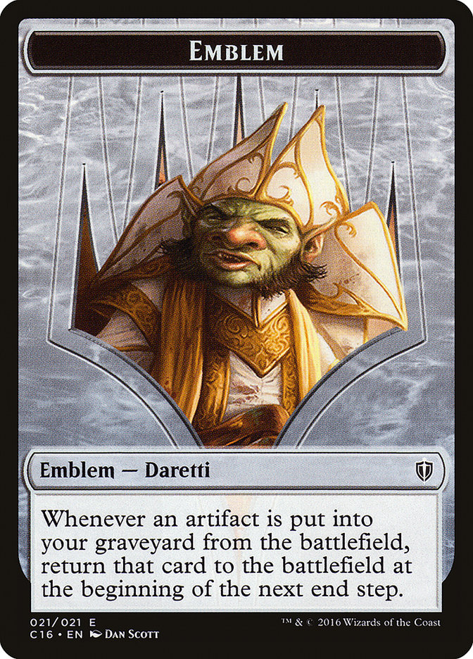 Daretti, Scrap Savant Emblem [Commander 2016 Tokens] - Devastation Store | Devastation Store