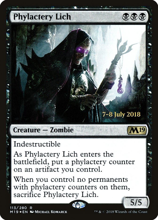 Phylactery Lich  [Core Set 2019 Prerelease Promos] - Devastation Store | Devastation Store