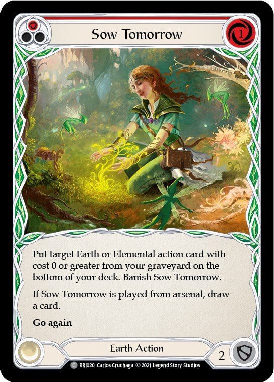 Sow Tomorrow (Red) [BRI020] (Tales of Aria Briar Blitz Deck)  1st Edition Normal | Devastation Store