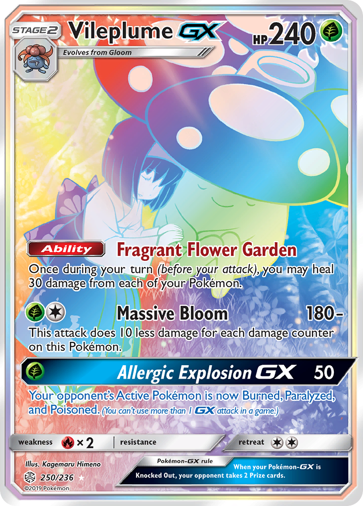 Vileplume GX (250/236) [Sun & Moon: Cosmic Eclipse] | Devastation Store