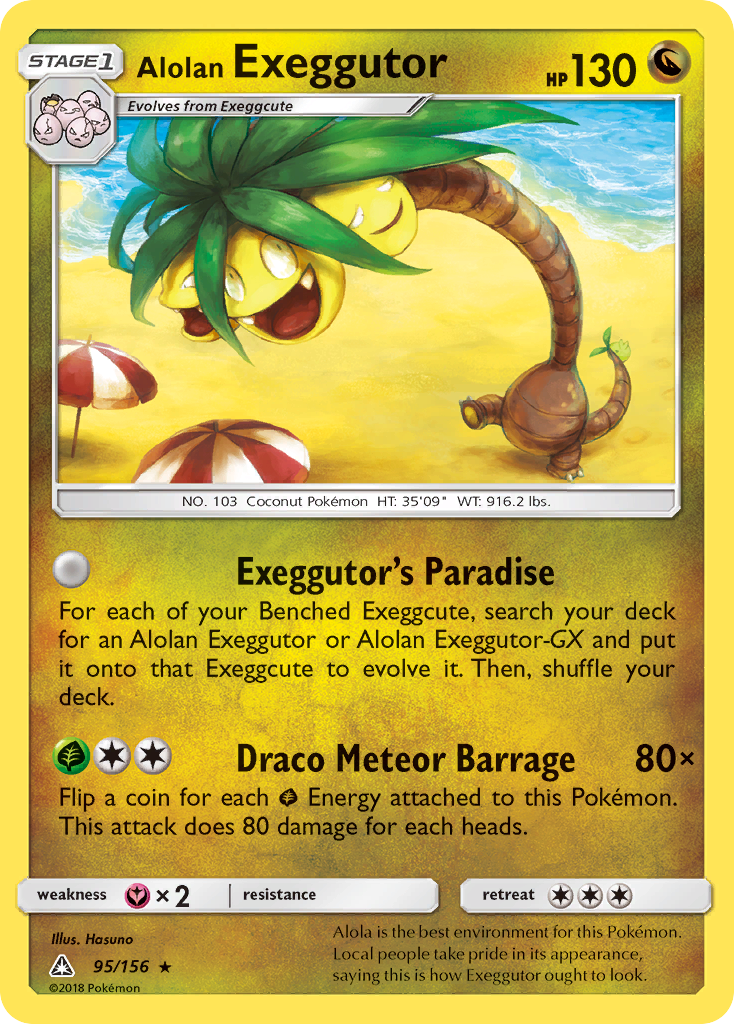 Alolan Exeggutor (95/156) [Sun & Moon: Ultra Prism] | Devastation Store