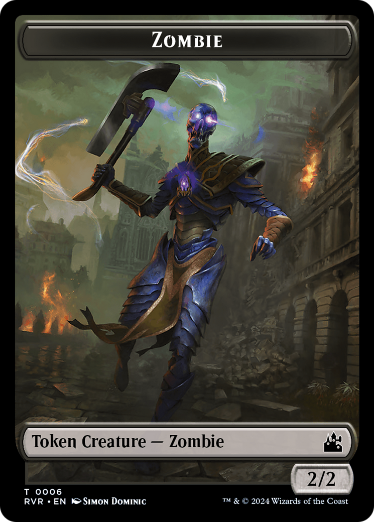 Bird // Zombie Double-Sided Token [Ravnica Remastered Tokens] | Devastation Store