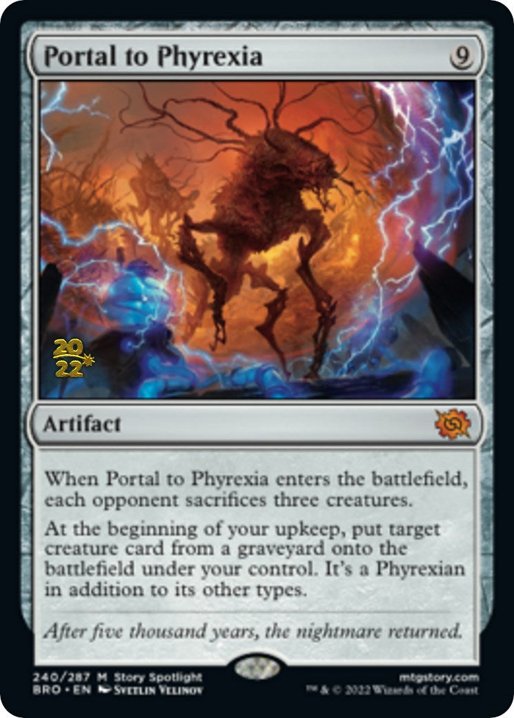 Portal to Phyrexia [The Brothers' War Prerelease Promos] | Devastation Store