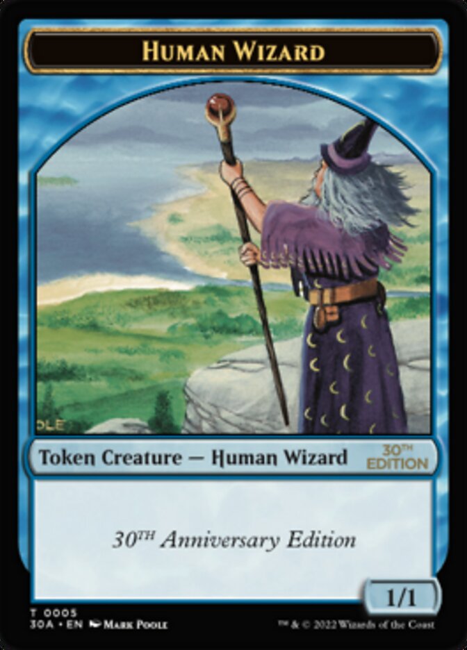 Human Wizard Token [30th Anniversary Tokens] | Devastation Store