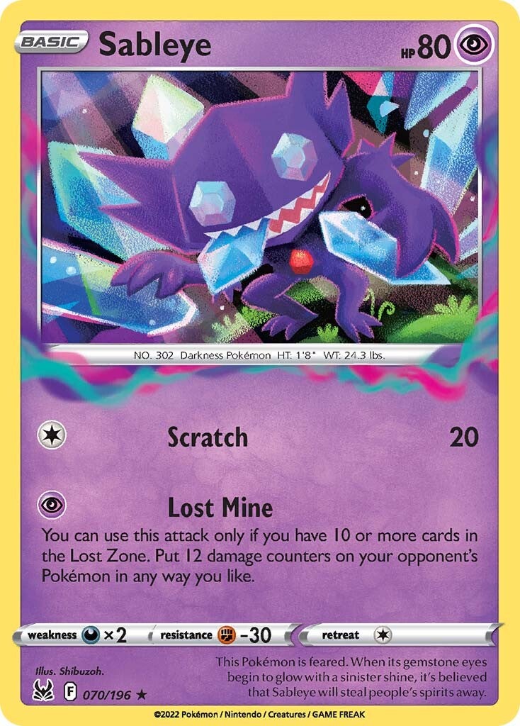 Sableye (070/196) [Sword & Shield: Lost Origin] | Devastation Store