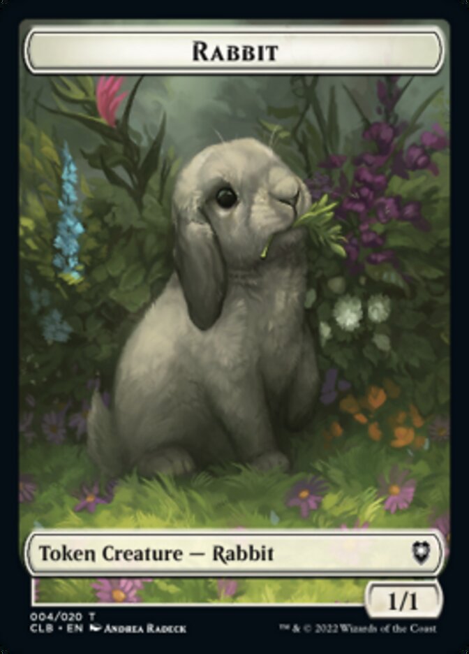 Rabbit Token [Commander Legends: Battle for Baldur's Gate Tokens] | Devastation Store
