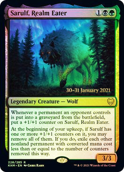 Sarulf, Realm Eater [Kaldheim Prerelease Promos] | Devastation Store