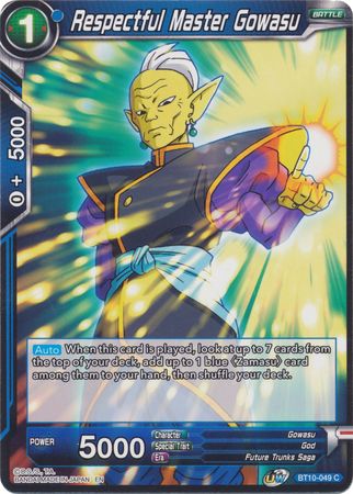 Respectful Master Gowasu [BT10-049] | Devastation Store