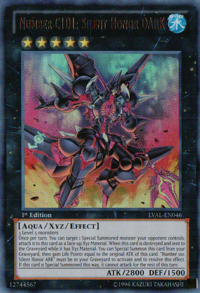 Number C101: Silent Honor DARK [LVAL-EN046] Ultra Rare | Devastation Store