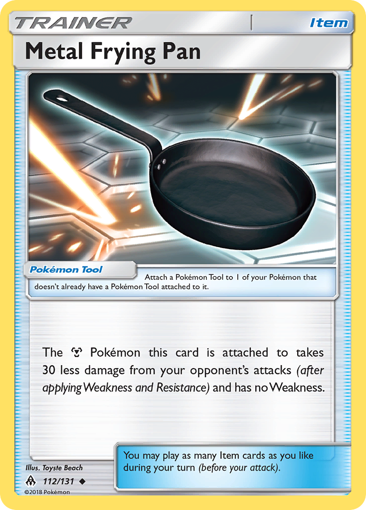 Metal Frying Pan (112/131) [Sun & Moon: Forbidden Light] | Devastation Store