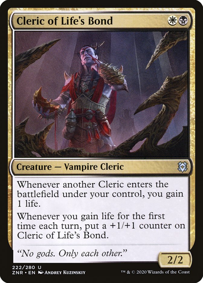 Cleric of Life's Bond [Zendikar Rising] | Devastation Store