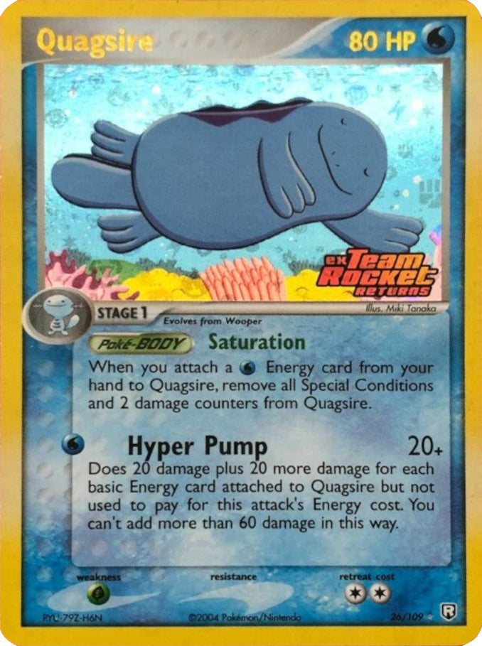 Quagsire (26/109) (Stamped) [EX: Team Rocket Returns] | Devastation Store