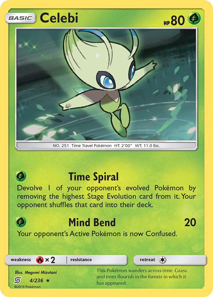 Celebi (4/236) [Sun & Moon: Unified Minds] | Devastation Store