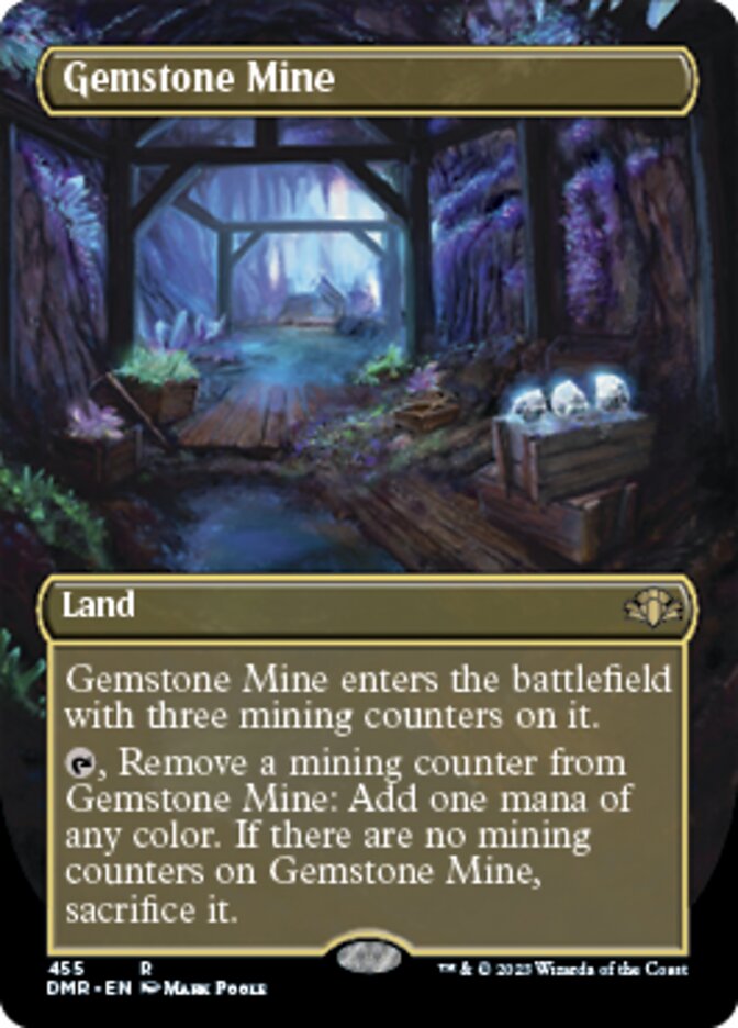 Gemstone Mine (Borderless Alternate Art) [Dominaria Remastered] | Devastation Store