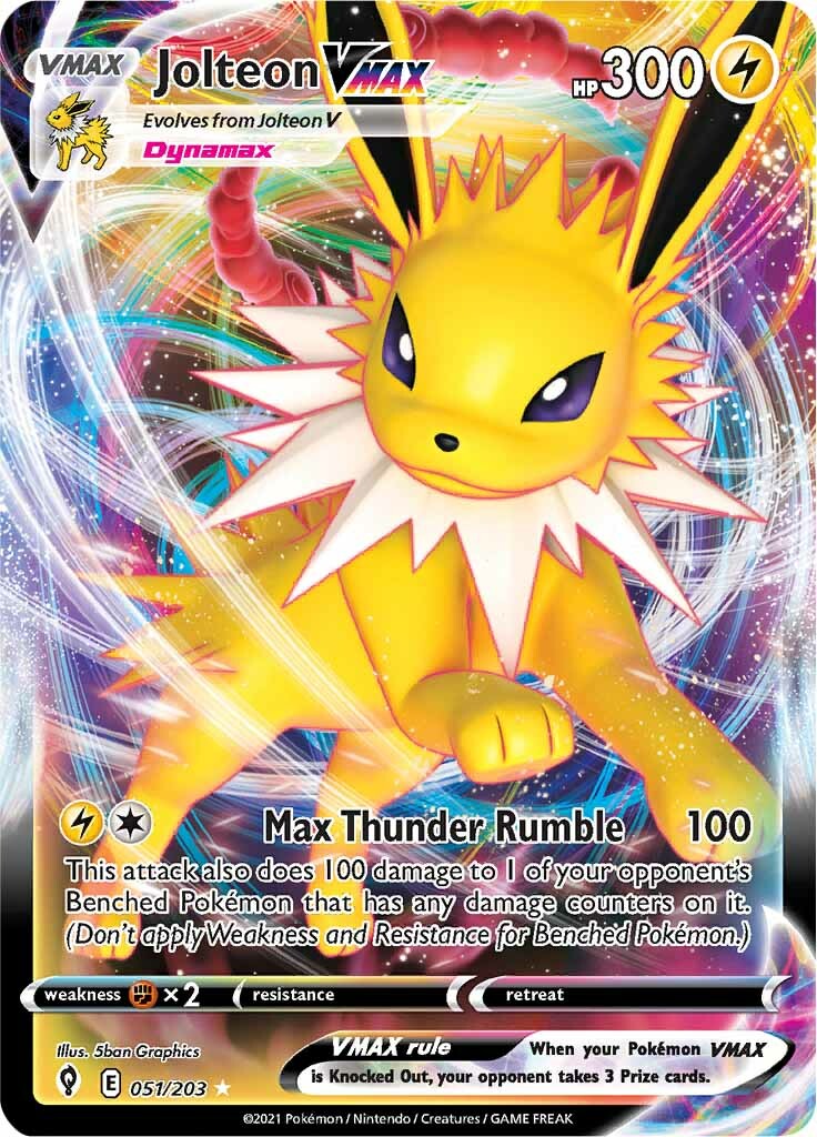 Jolteon VMAX (051/203) [Sword & Shield: Evolving Skies] | Devastation Store