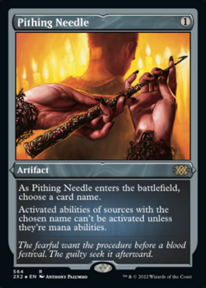 Pithing Needle (Foil Etched) [Double Masters 2022] | Devastation Store
