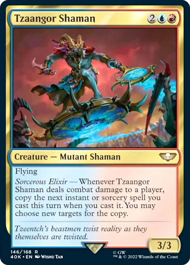 Tzaangor Shaman (Surge Foil) [Universes Beyond: Warhammer 40,000] | Devastation Store