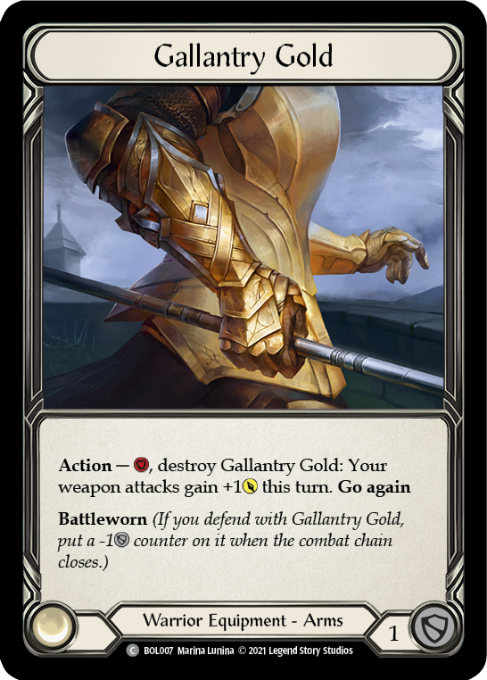 Gallantry Gold [BOL007] (Monarch Boltyn Blitz Deck) | Devastation Store