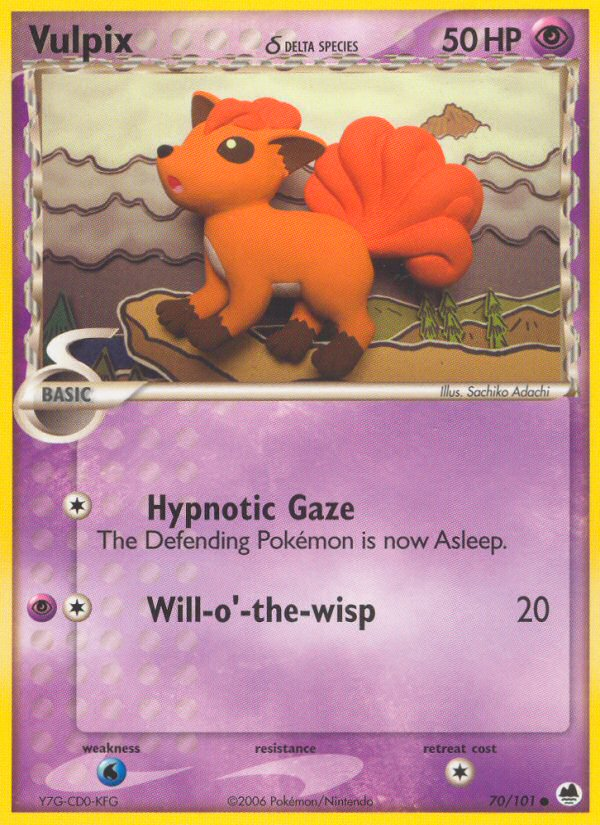 Vulpix (70/101) (Delta Species) [EX: Dragon Frontiers] | Devastation Store