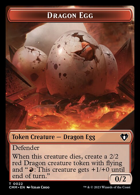 The Monarch // Dragon Egg Double-Sided Token [Commander Masters Tokens] | Devastation Store