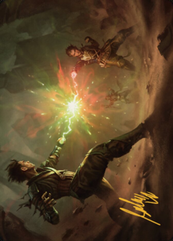 Brotherhood's End Art Card (Gold-Stamped Signature) [The Brothers' War Art Series] | Devastation Store