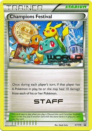 Champions Festival 2016 Staff (XY176) [XY: Black Star Promos] | Devastation Store