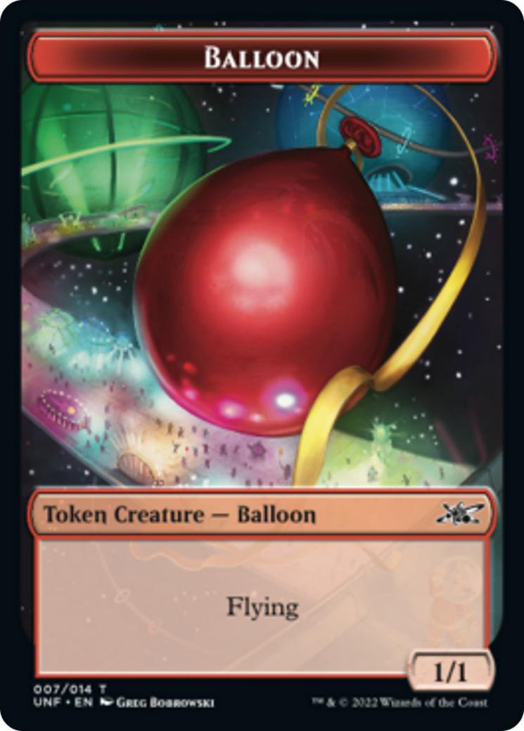 Zombie Employee // Balloon Double-sided Token [Unfinity Tokens] | Devastation Store