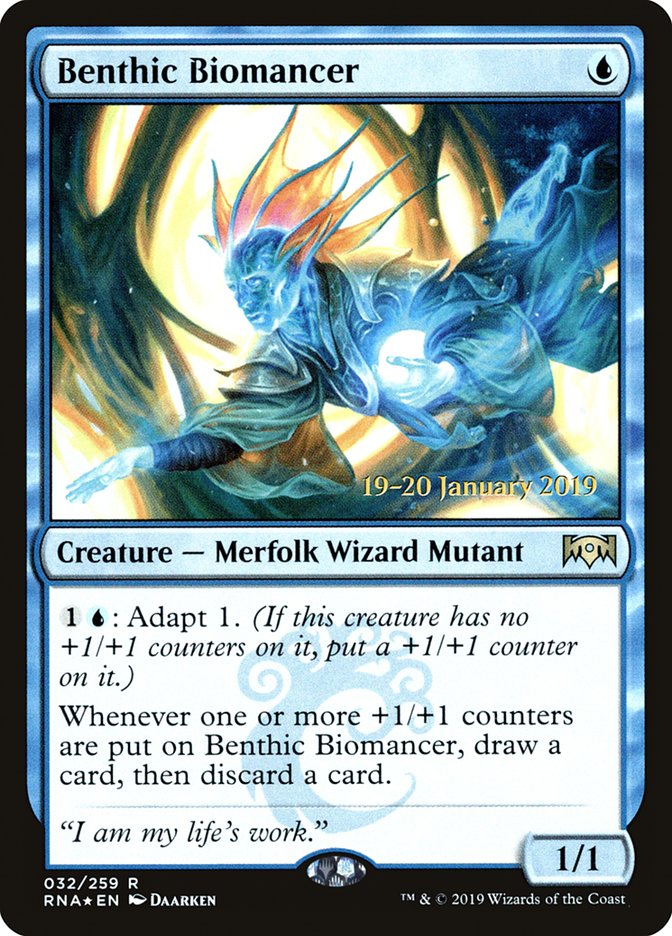 Benthic Biomancer [Ravnica Allegiance Prerelease Promos] | Devastation Store