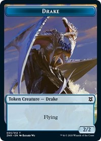 Drake // Goblin Construct Double-sided Token [Zendikar Rising Tokens] | Devastation Store