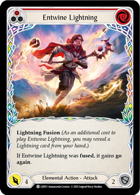 Entwine Lightning (Red) [LXI013] (Tales of Aria Lexi Blitz Deck)  1st Edition Normal | Devastation Store