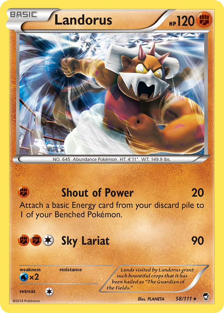 Landorus (58/111) [XY: Furious Fists] | Devastation Store