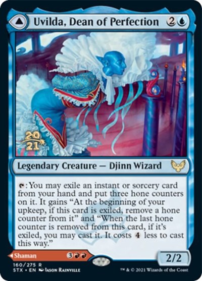 Uvilda, Dean of Perfection // Nassari, Dean of Expression [Strixhaven: School of Mages Prerelease Promos] | Devastation Store