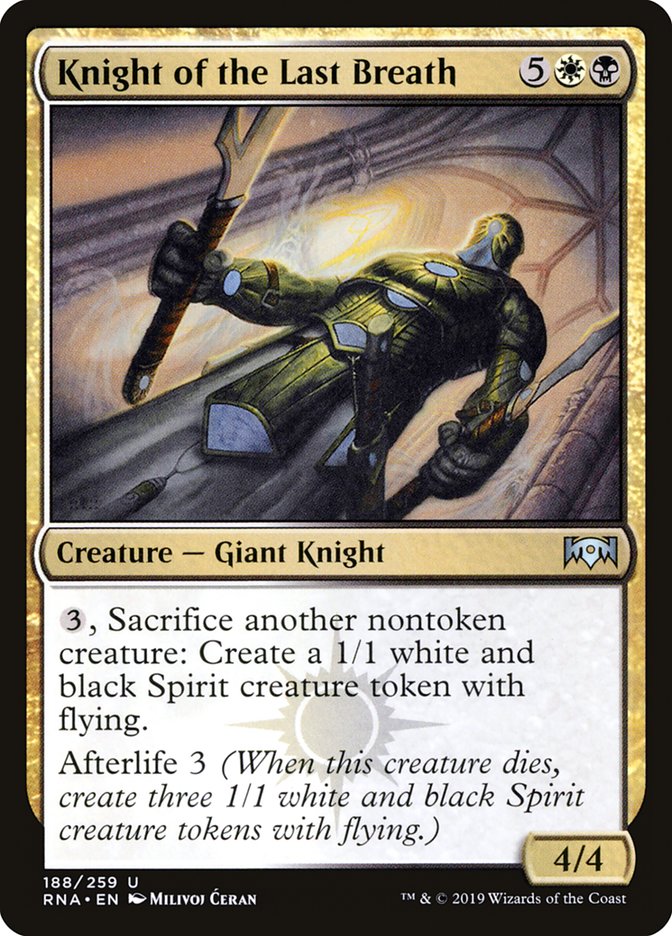 Knight of the Last Breath [Ravnica Allegiance] | Devastation Store