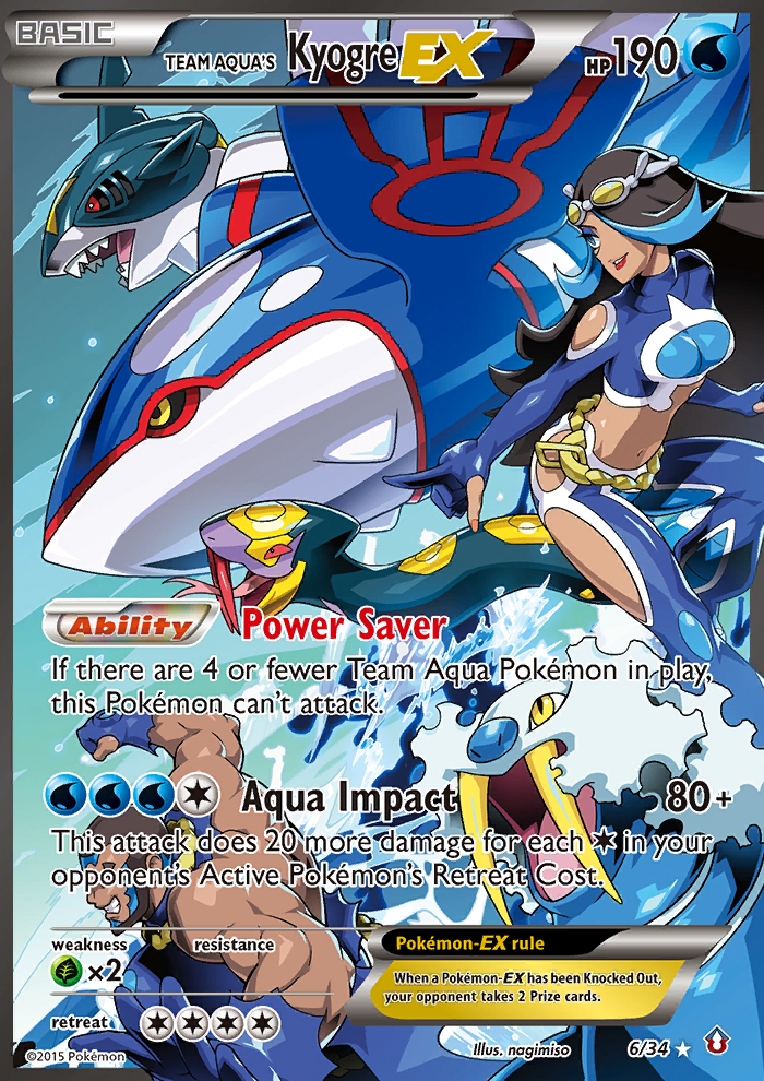 Team Aqua's Kyogre EX (6/34) [XY: Double Crisis] | Devastation Store